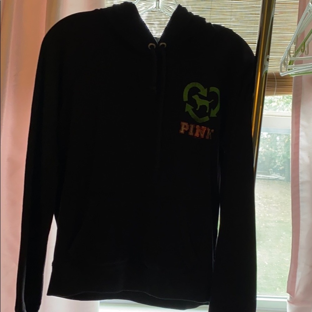 PINK black hoodie.